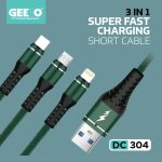 DC304 3 in 1 Super Fast Charging Cable
