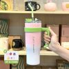 1200ml Tumbler with Handle and Straw - Premium Vacuum Flask