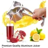 Multifunctional Real Stainless Steel Manual Fruit Juicer Hand Squeezer
