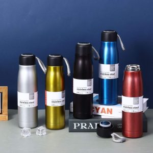 Stainless Steel Metal Reusable Water Bottle 500 M