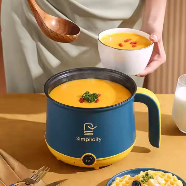 Multi-Functional Double Layer Electric Cooking Pot