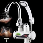 Electric instant hot water tap with hand shower