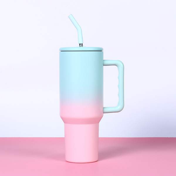 Premium 1200ml Stainless Steel Tumbler – With Handle & Straw