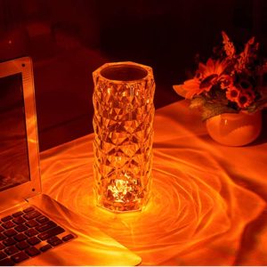 Crystal Rose Diamond Table Lamp - 16 Color